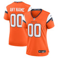 Denver Broncos Nike Women's Team Custom Game Jersey  - Orange