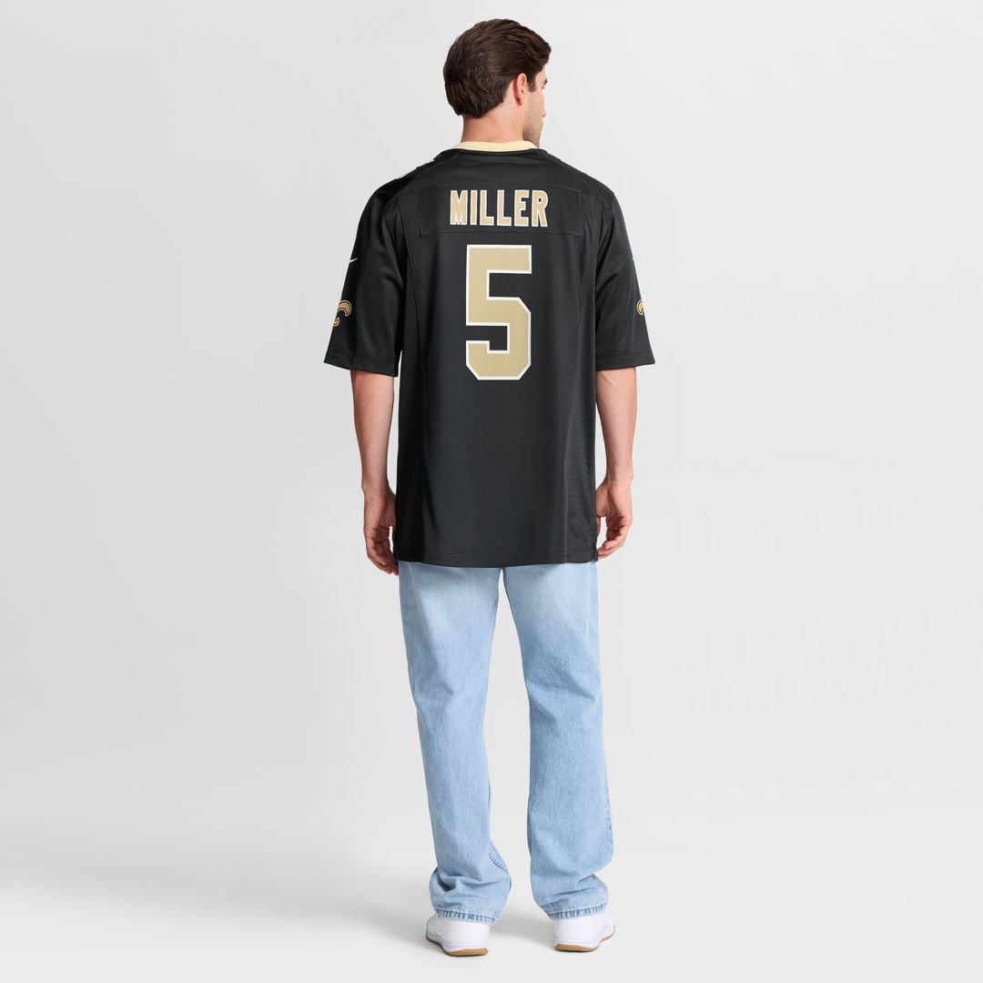 Kendre Miller New Orleans Saints Nike Team Game Jersey -  Black