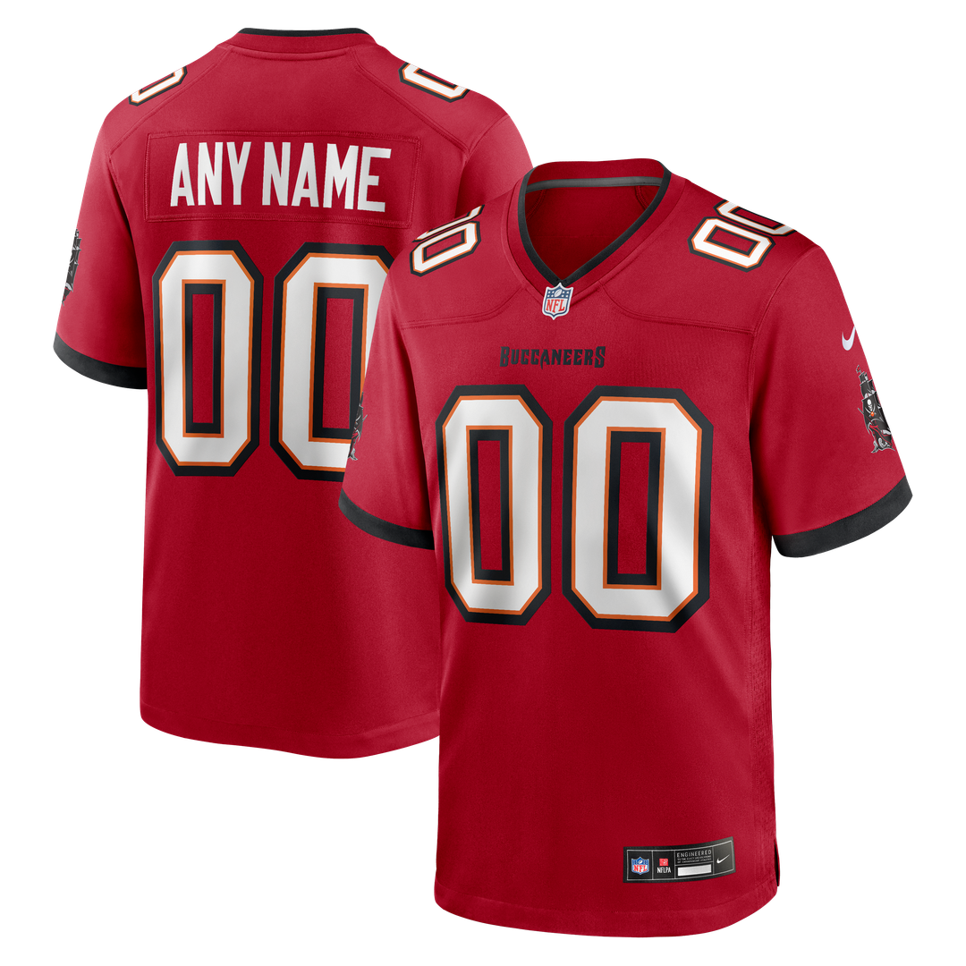 Men's Nike Red Tampa Bay Buccaneers  Team Custom Game Jersey