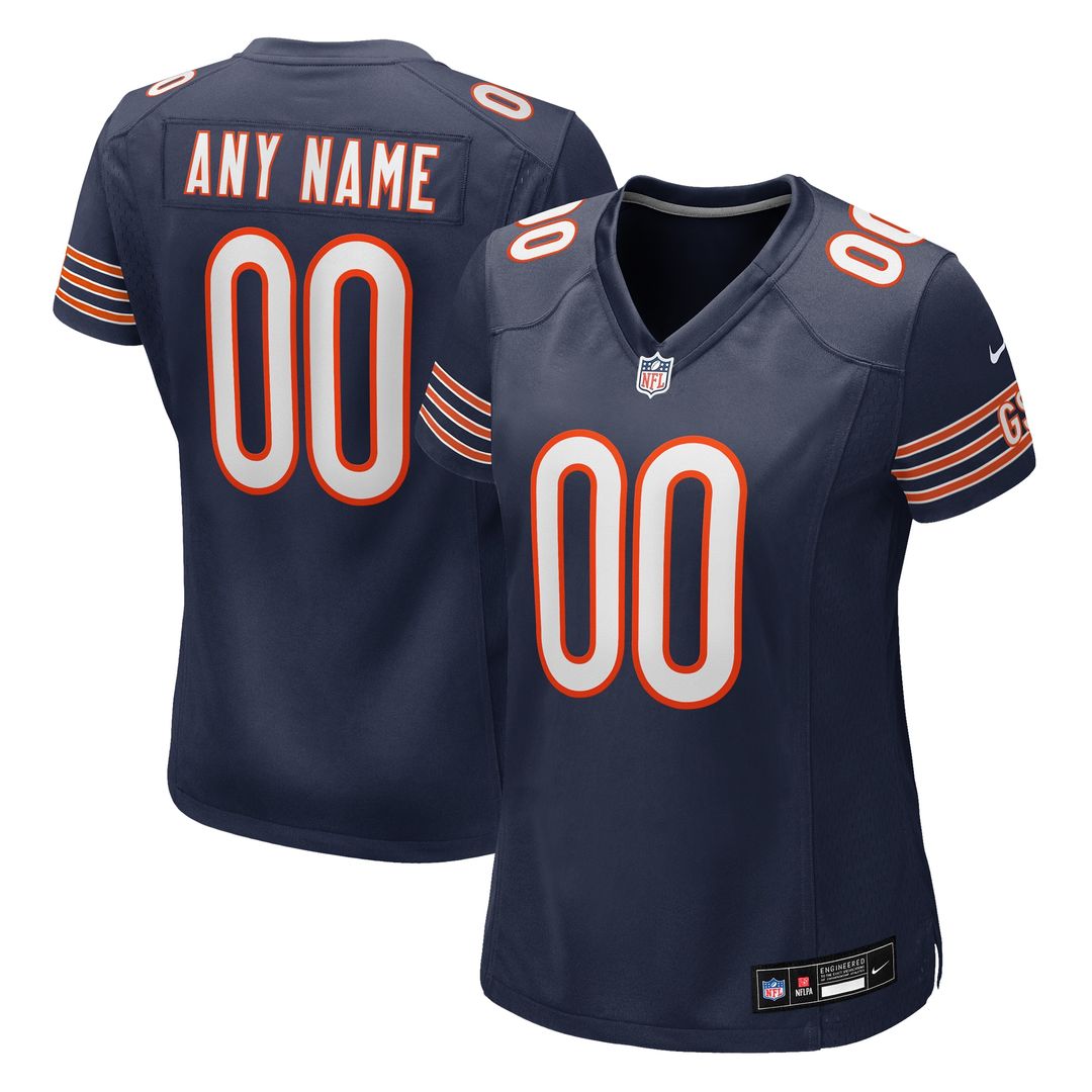 Chicago Bears Nike Women's Custom Game Jersey - Navy