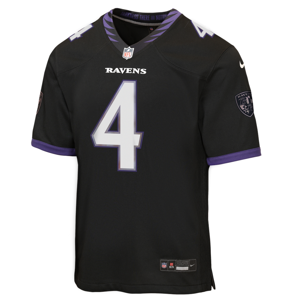 Zay Flowers Baltimore Ravens Nike Youth Game Jersey - Purple