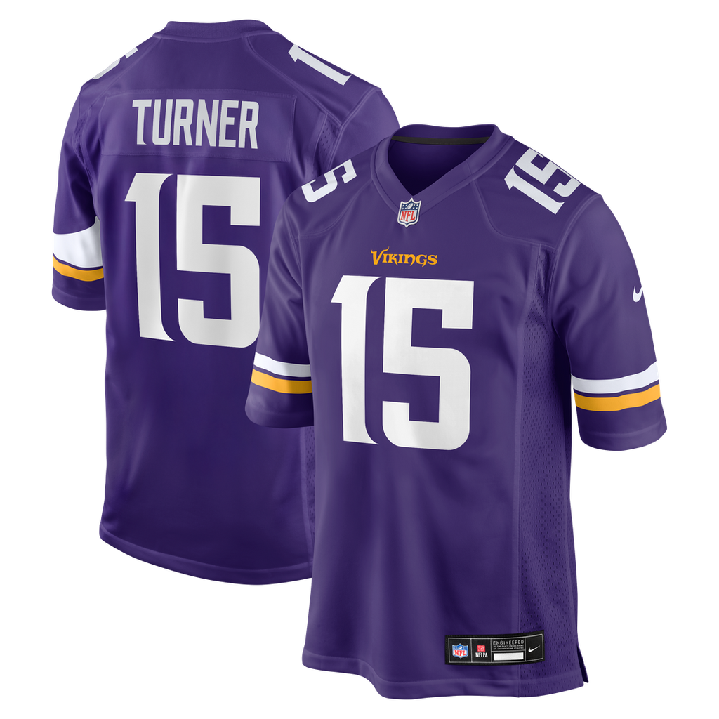 Dallas Turner Minnesota Vikings Nike  Game Jersey -  Purple
