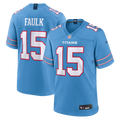 Keldric Faulk Tennessee Titans Nike 2026 NFL Draft First Round Pick No.31 Game Jersey - Light Blue