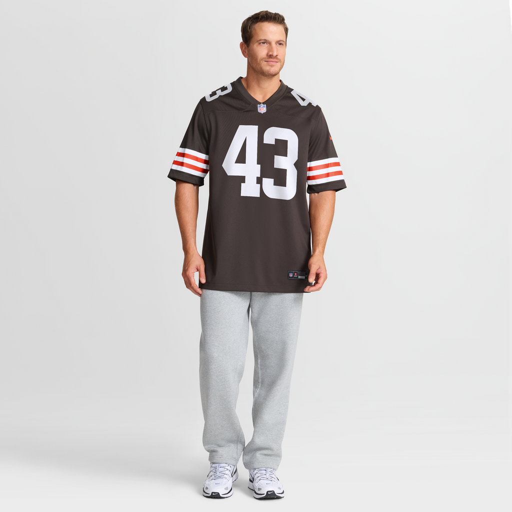 Mohamoud Diabate Cleveland Browns Nike Team Game Jersey -  Brown