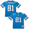 Calvin Johnson Detroit Lions Mitchell & Ness 2007 Authentic Throwback Retired Player Jersey - Blue