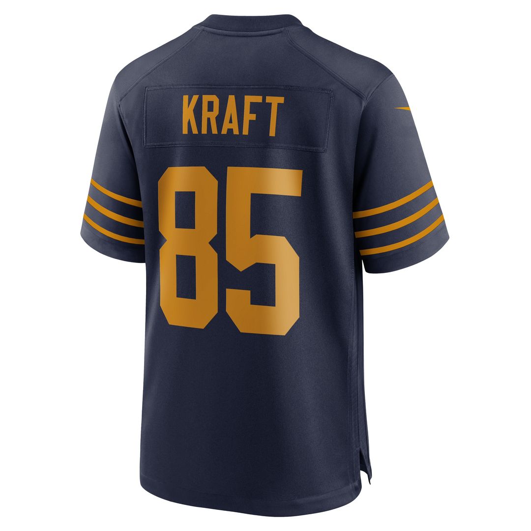 Tucker Kraft Green Bay Packers Nike Alternate  Game Jersey -  Navy