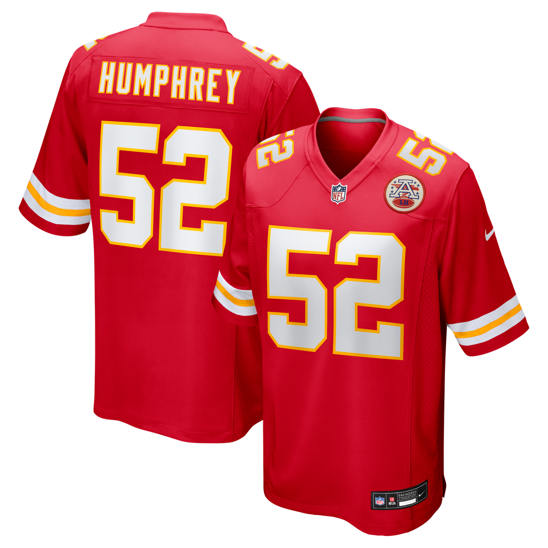 Creed Humphrey Kansas City Chiefs Nike Game Jersey - Red