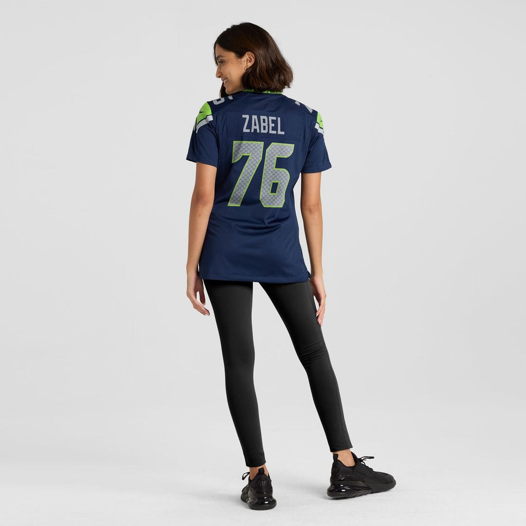 Grey Zabel Seattle Seahawks Nike Women's Team Game Jersey -  College Navy
