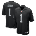 Number 1 Groom Las Vegas Raiders Nike Game Jersey - Black