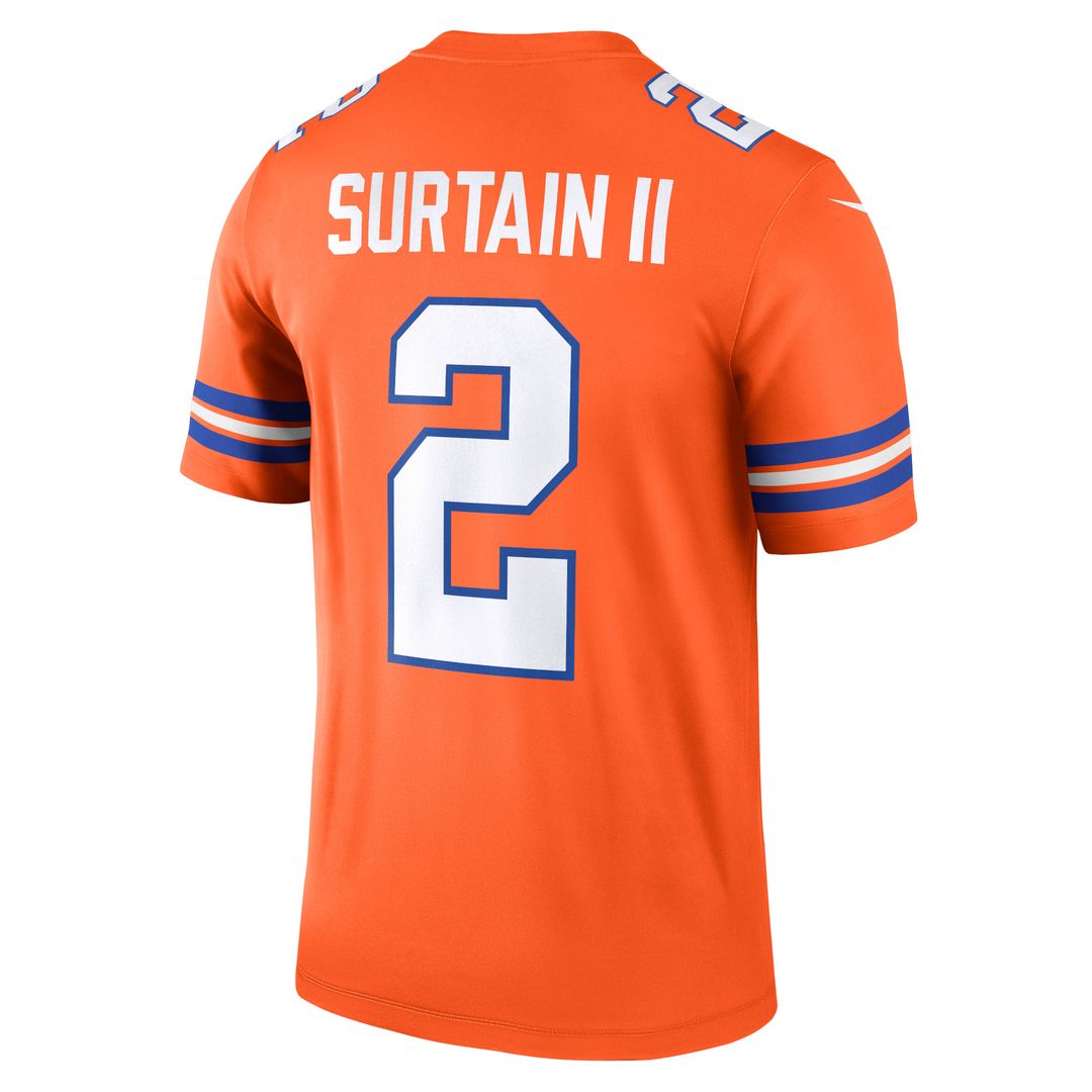 Patrick Surtain II Denver Broncos Nike Legend Player Performance Top - Orange