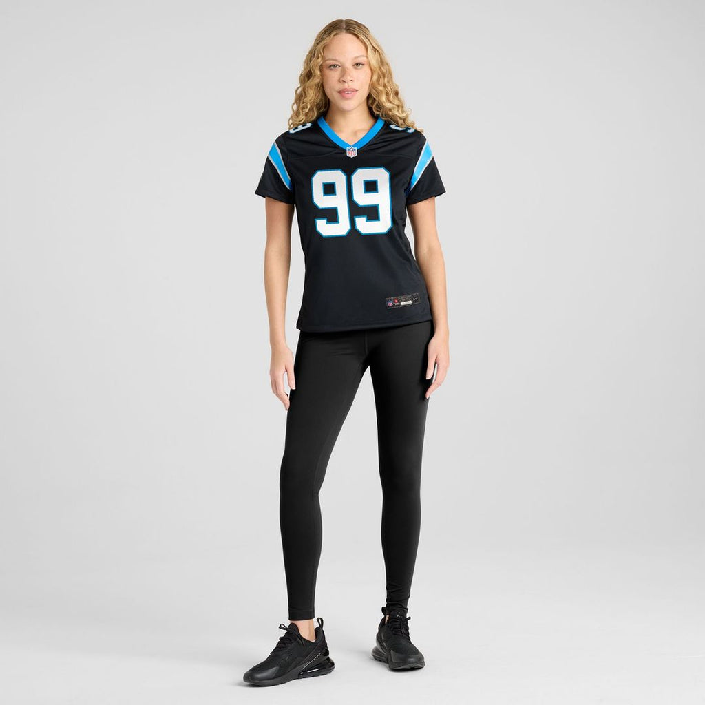 Tershawn Wharton Carolina Panthers Nike Women's Team Game Jersey -  Black