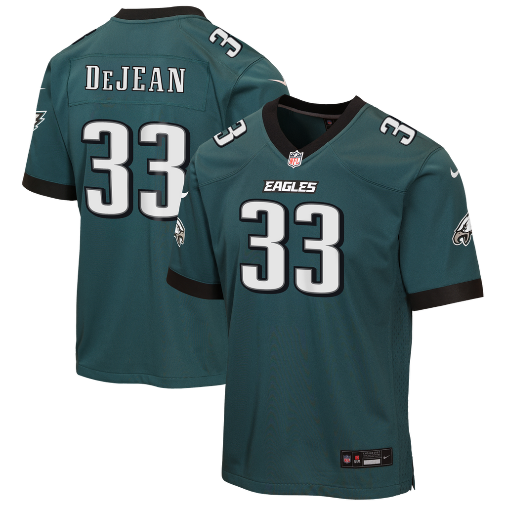 Cooper DeJean Philadelphia Eagles Nike Youth Team Game Jersey - Midnight Green