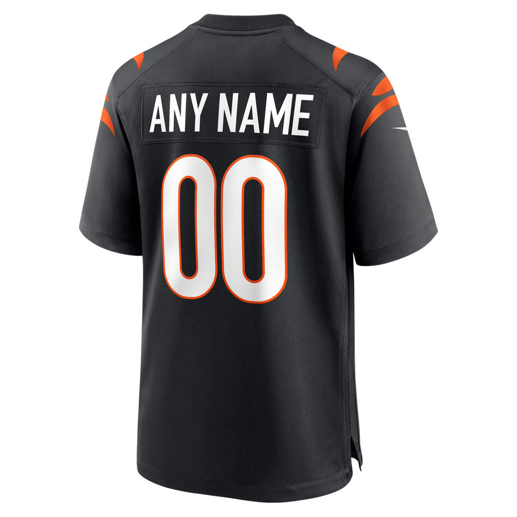 Cincinnati Bengals Nike Game Custom Jersey - Black