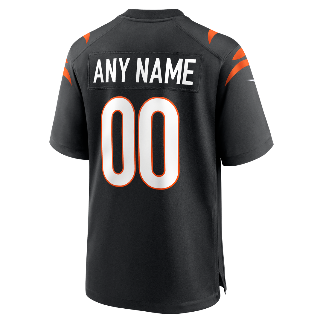 Cincinnati Bengals Nike Game Custom Jersey - Black