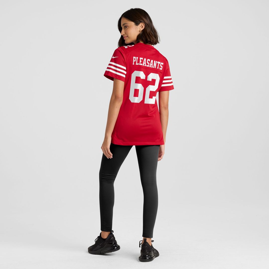 Austen Pleasants San Francisco 49ers Nike Women's Team Game Jersey -  Scarlet