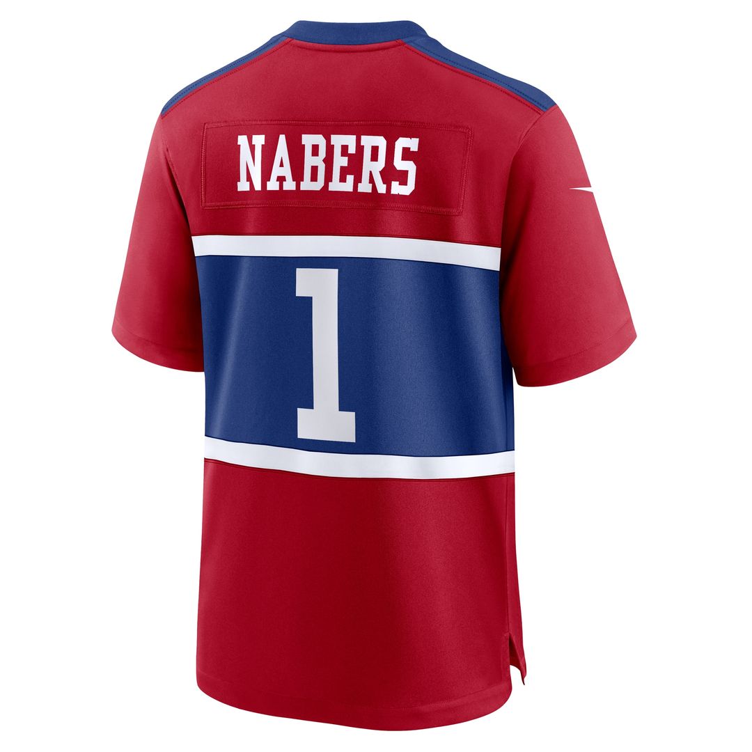 Malik Nabers New York Giants Nike Youth Game Jersey - Red