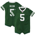 Garrett Wilson New York Jets Nike Newborn & Infant Game Romper Jersey - Legacy Green