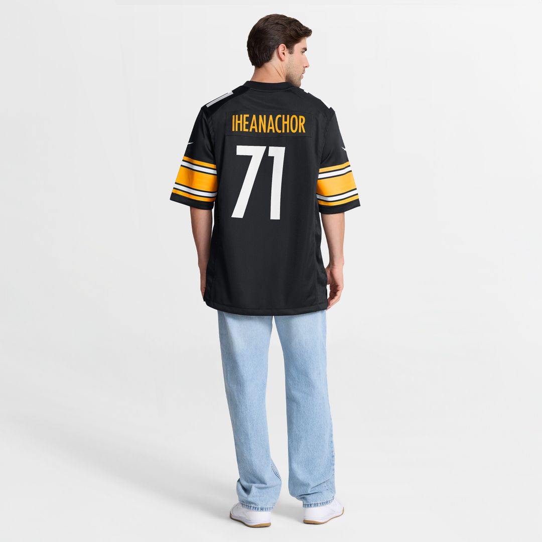 Max Iheanachor Pittsburgh Steelers Nike 2026 NFL Draft First Round Pick No. 21 Team Game Jersey - Black