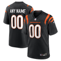 Cincinnati Bengals Nike Game Custom Jersey - Black