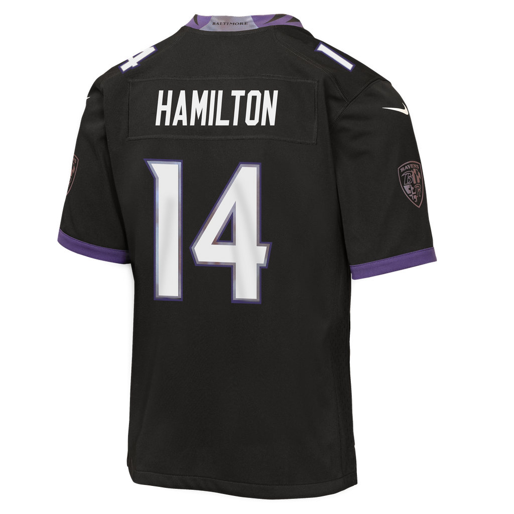 Kyle Hamilton Baltimore Ravens Nike Youth Alternate Game Jersey - Black