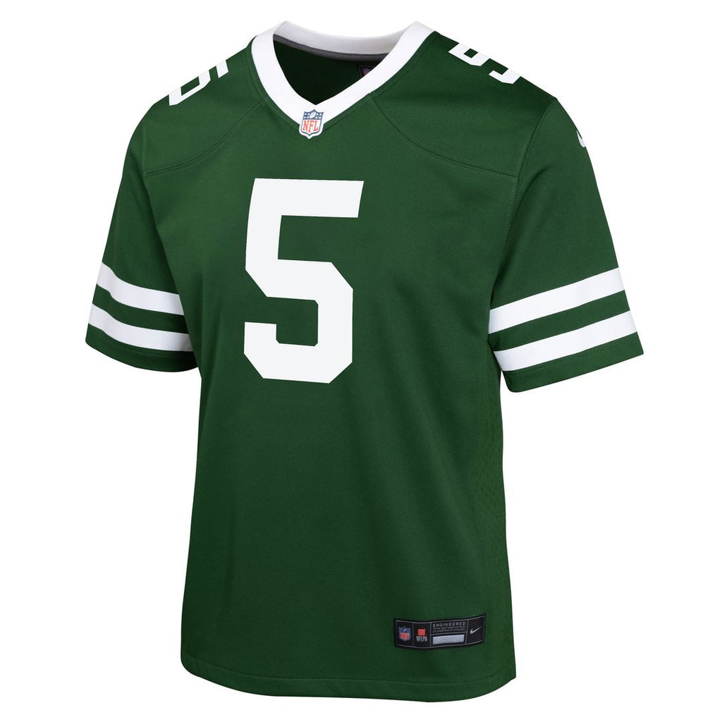 Garrett Wilson New York Jets Nike Youth Game Jersey - White