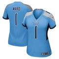 Cameron Ward Tennessee Titans Nike Women's Team Game Jersey - Light Blue