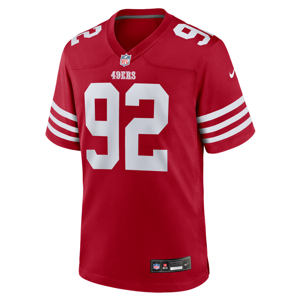 Yetur Gross-Matos San Francisco 49ers Nike Team Game Jersey -  Scarlet