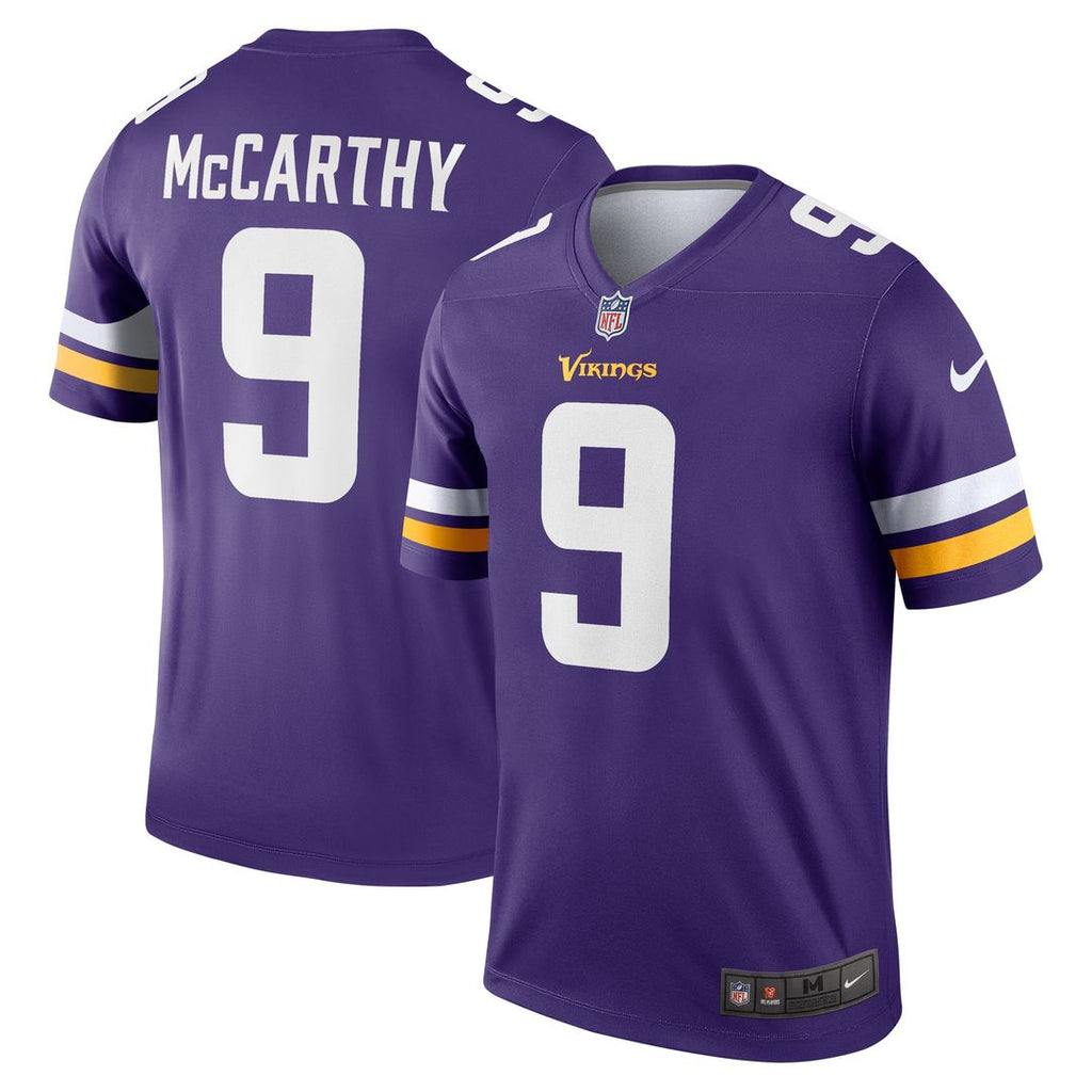 J.J. McCarthy Minnesota Vikings Nike Legend Player Performance Top - Purple