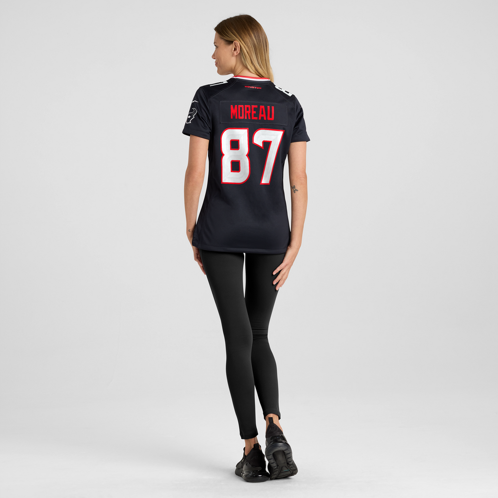 Foster Moreau Houston Texans Nike Women's Team Game Jersey -  Navy