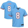 Will Levis Tennessee Titans Nike Toddler Alternate Oilers Throwback Game Jersey - Light Blue