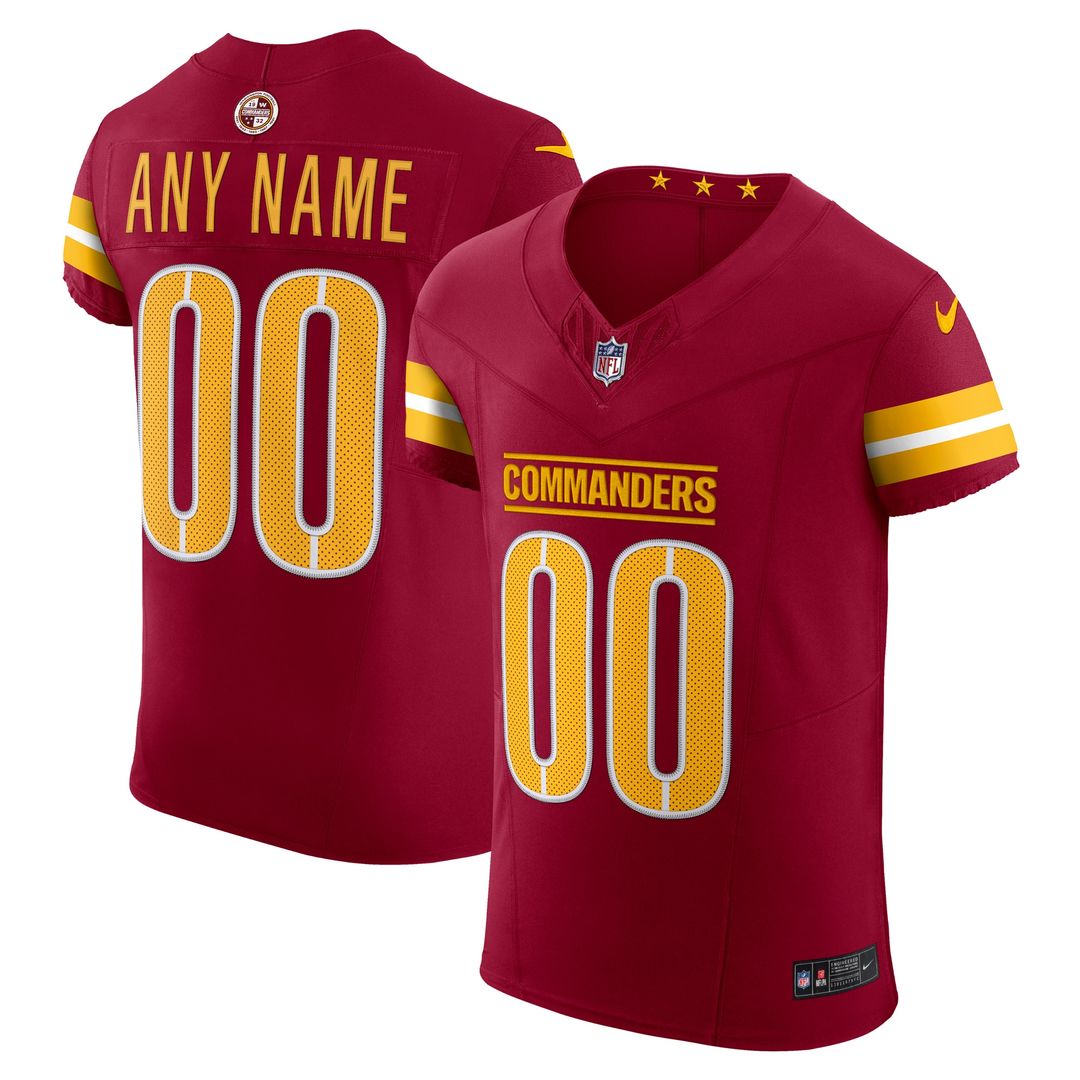 Washington Commanders Nike Alternate Vapor F.U.S.E. Elite Custom Jersey - Black