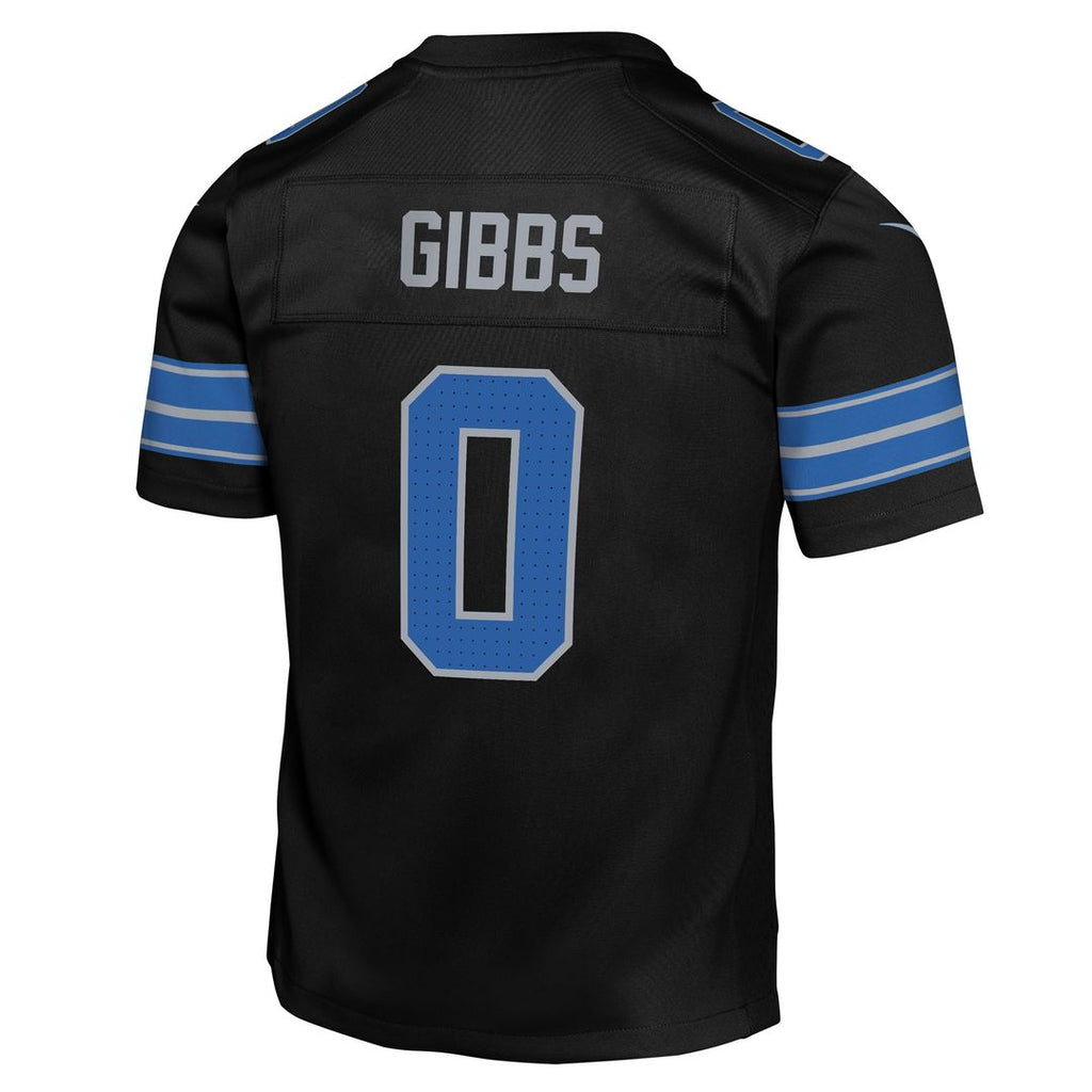 Jahmyr Gibbs Detroit Lions Nike Youth Game Jersey - Black