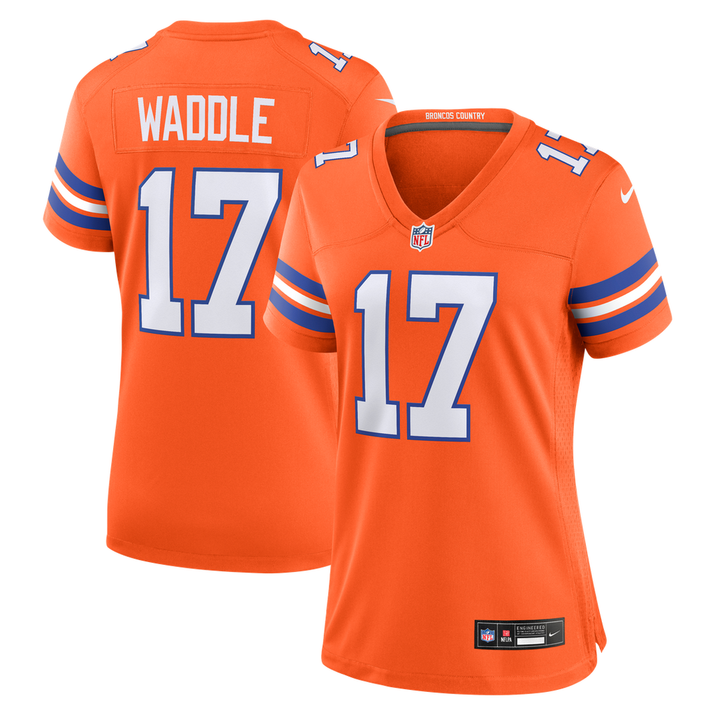 Jaylen Waddle Denver Broncos Nike Women's Mile High Collection 1977 Throwback Game Jersey -  Orange