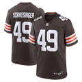 Carson Schwesinger Cleveland Browns Nike 2025 NFL Draft Game Jersey - Brown