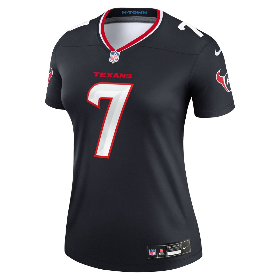 C.J. Stroud Houston Texans Nike Women's Legend Player Performance Top -  Navy