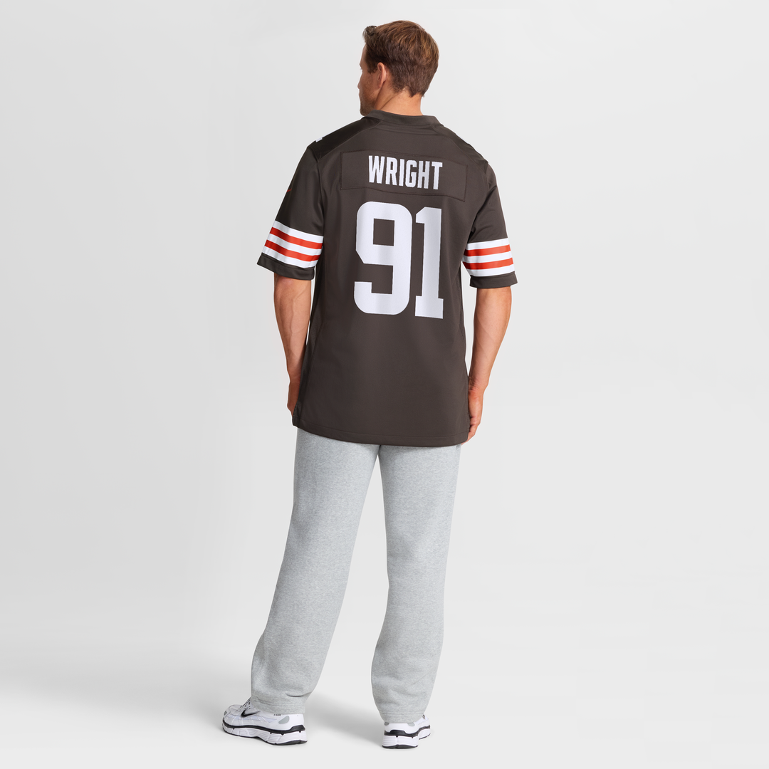 Alex Wright Cleveland Browns Nike Team Game Jersey -  Brown