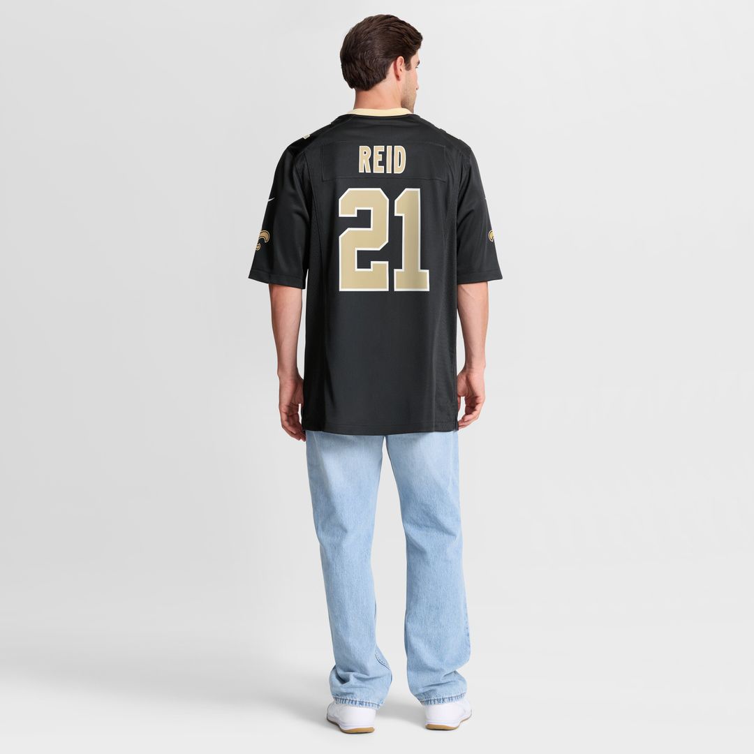 Justin Reid New Orleans Saints Nike Team Game Jersey -  Black