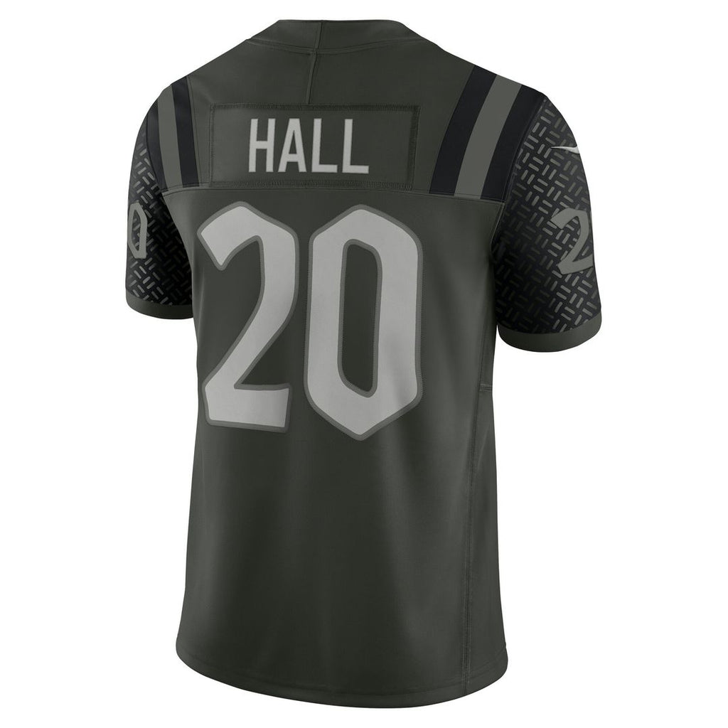 Breece Hall New York Jets Nike 2025 Rivalries Collection Stitched Limited Jersey - Gotham Green