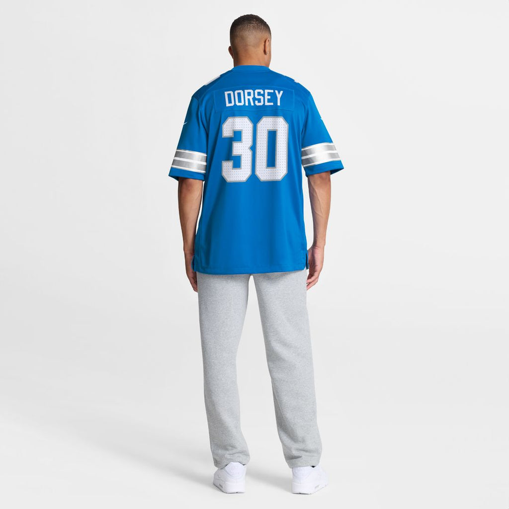 Khalil Dorsey Detroit Lions Nike Team Game Jersey -  Blue