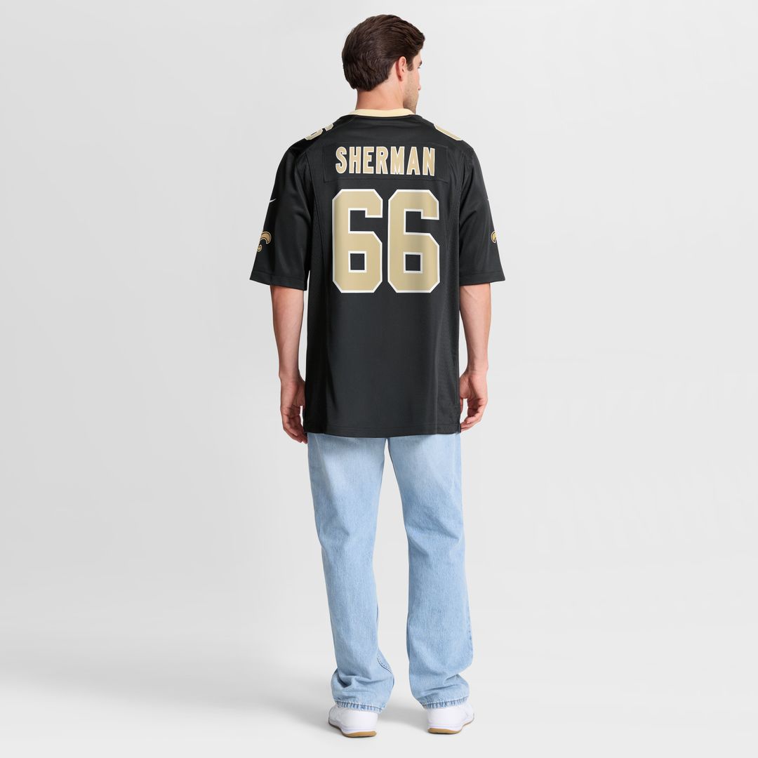 William Sherman New Orleans Saints Nike Team Game Jersey -  Black