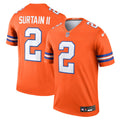 Patrick Surtain II Denver Broncos Nike Legend Player Performance Top - Orange