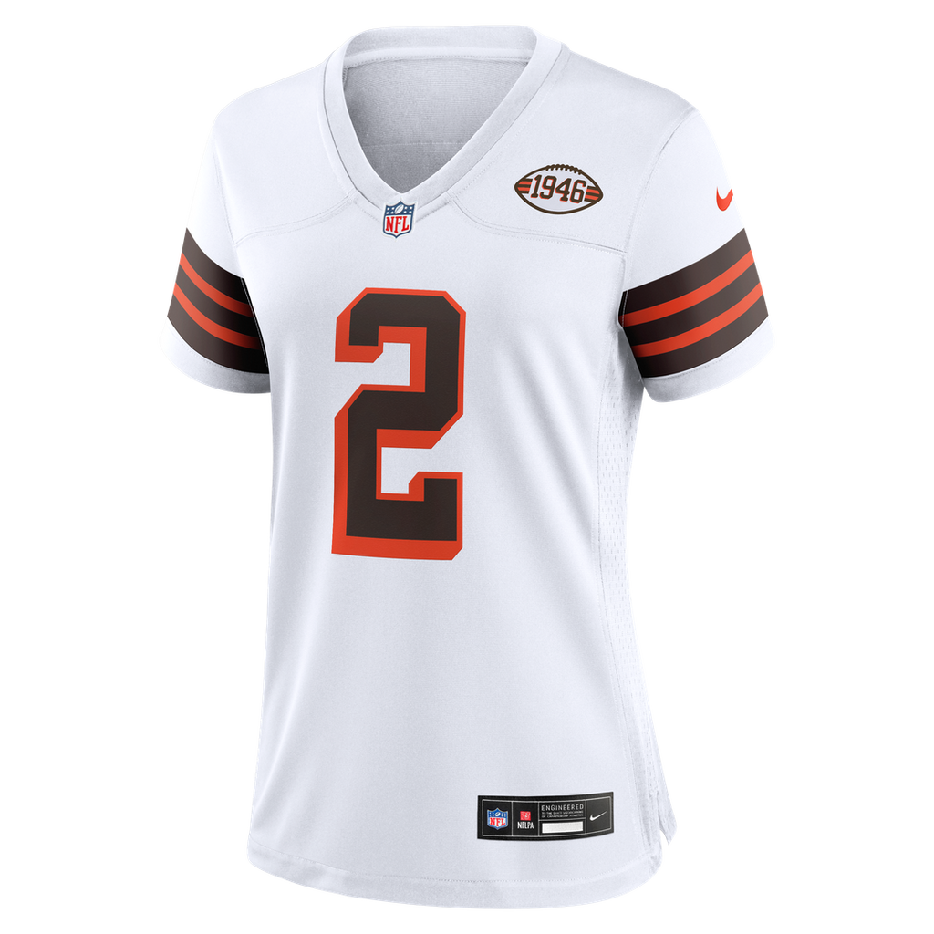 Shedeur Sanders Cleveland Browns Nike Women's Alternate Game Jersey -  White