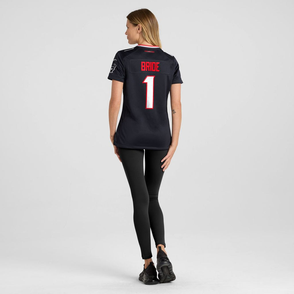 Number 1 Bride Houston Texans Nike Women's Game Jersey - Navy