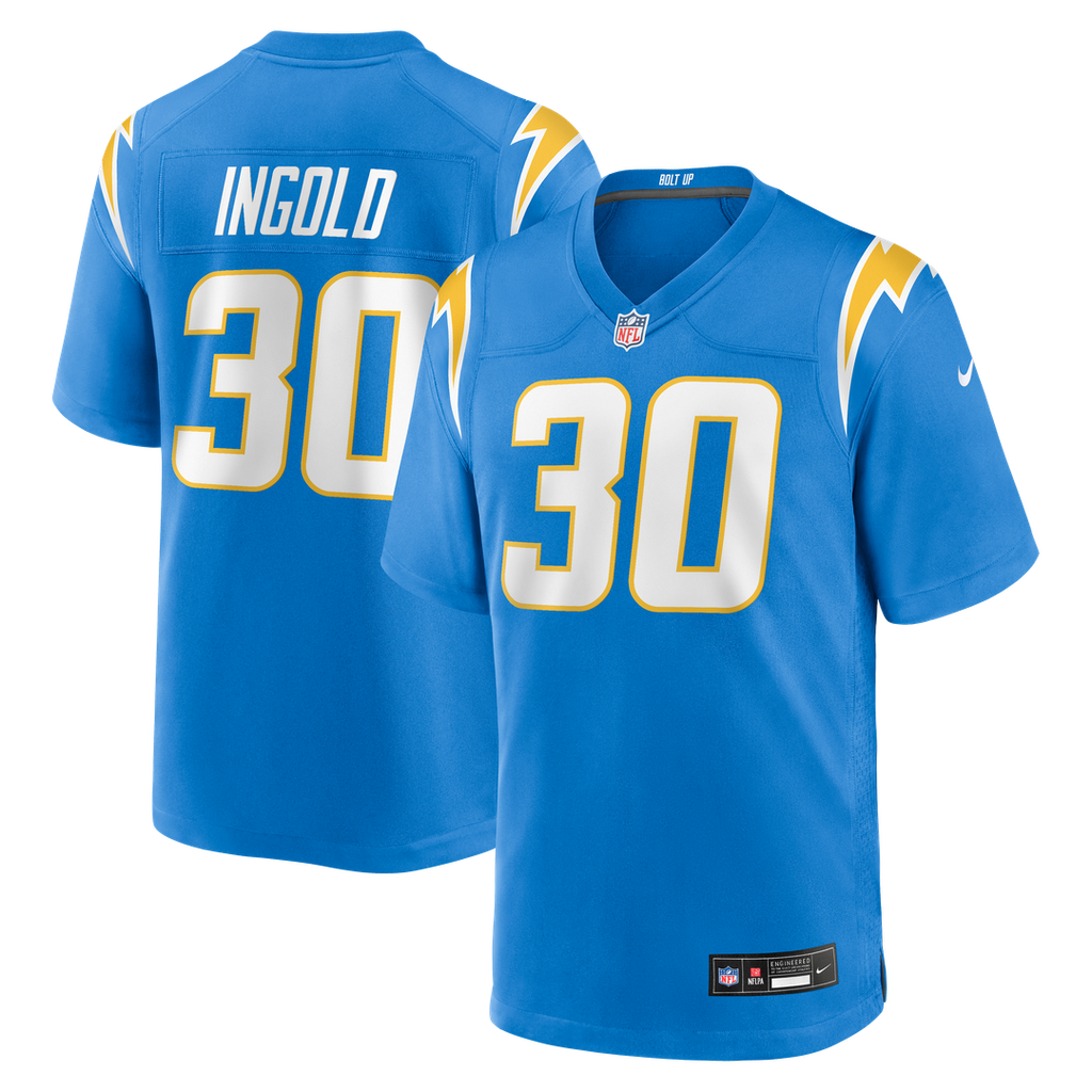 Alec Ingold Los Angeles Chargers Nike Team Game Jersey - Powder Blue