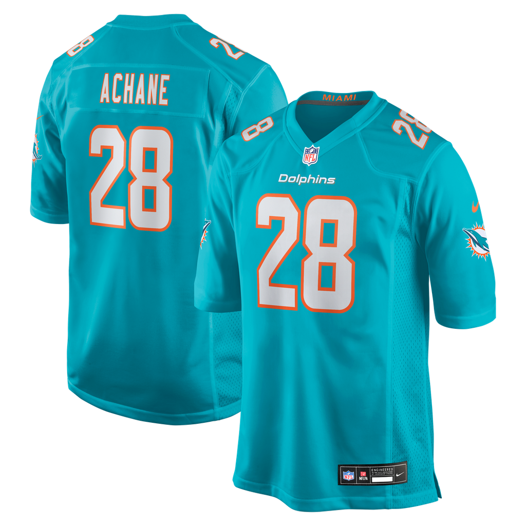 Devon Achane Miami Dolphins Nike Player Game Jersey - Aqua
