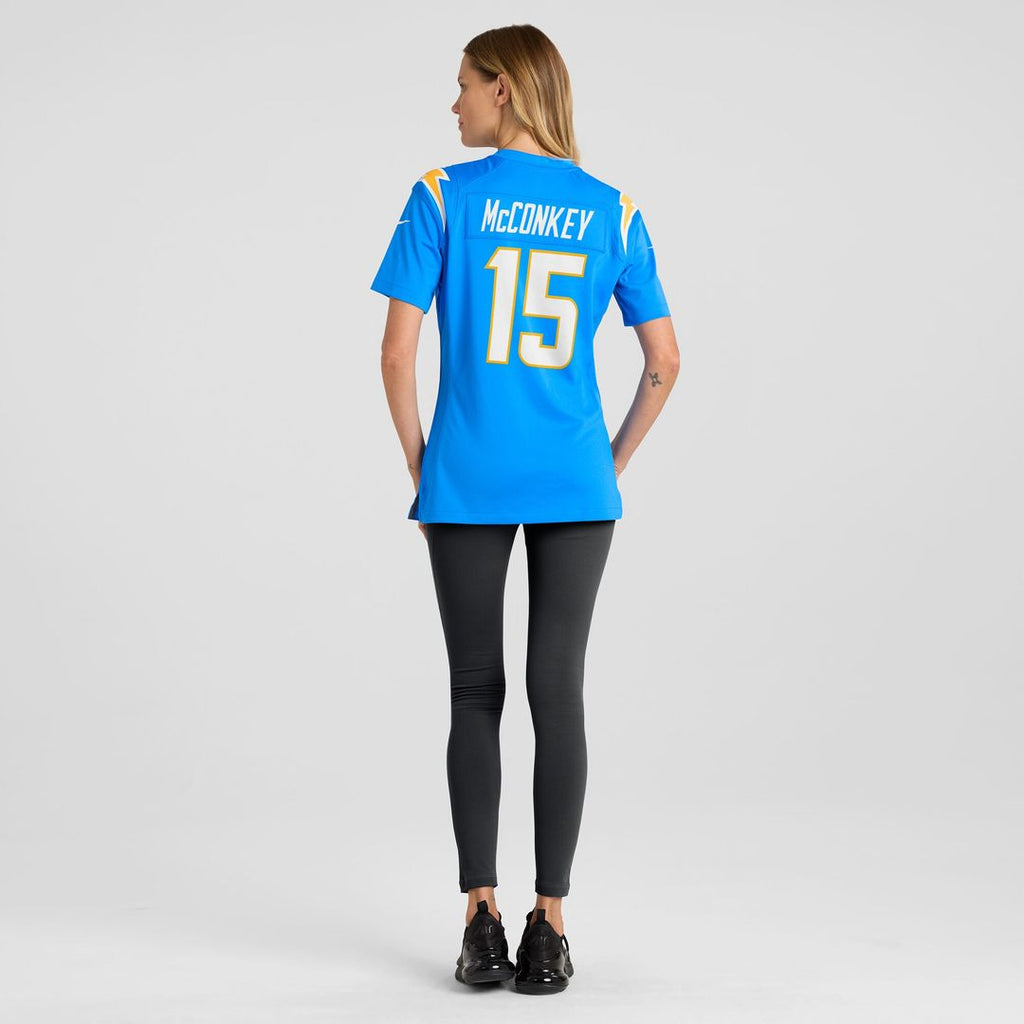 Ladd McConkey Los Angeles Chargers Nike Women's Alternate Charger Power Game Jersey - Gold