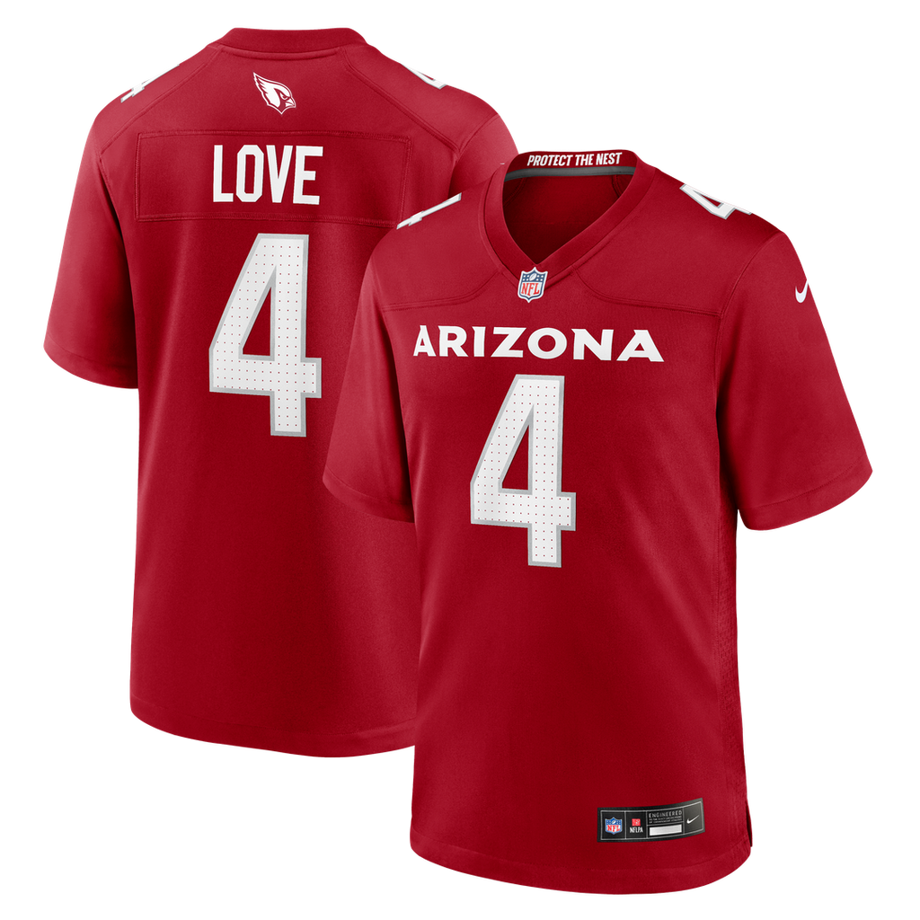 Jeremiyah Love Arizona Cardinals Nike 2026 NFL Draft First Round Pick No. 3 Team Game Jersey - Cardinal