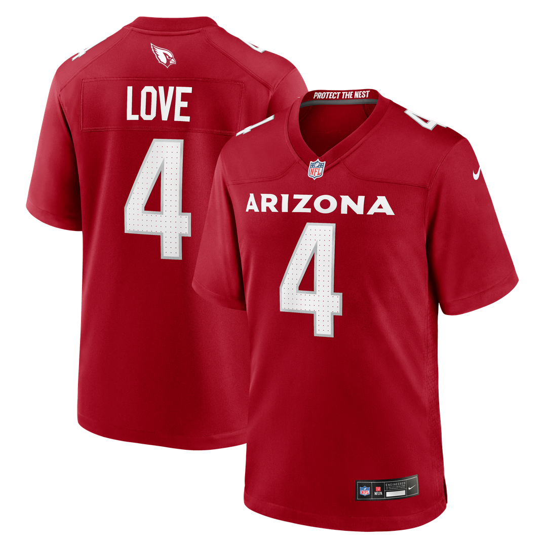 Jeremiyah Love Arizona Cardinals Nike 2026 NFL Draft First Round Pick No. 3 Team Game Jersey - Cardinal
