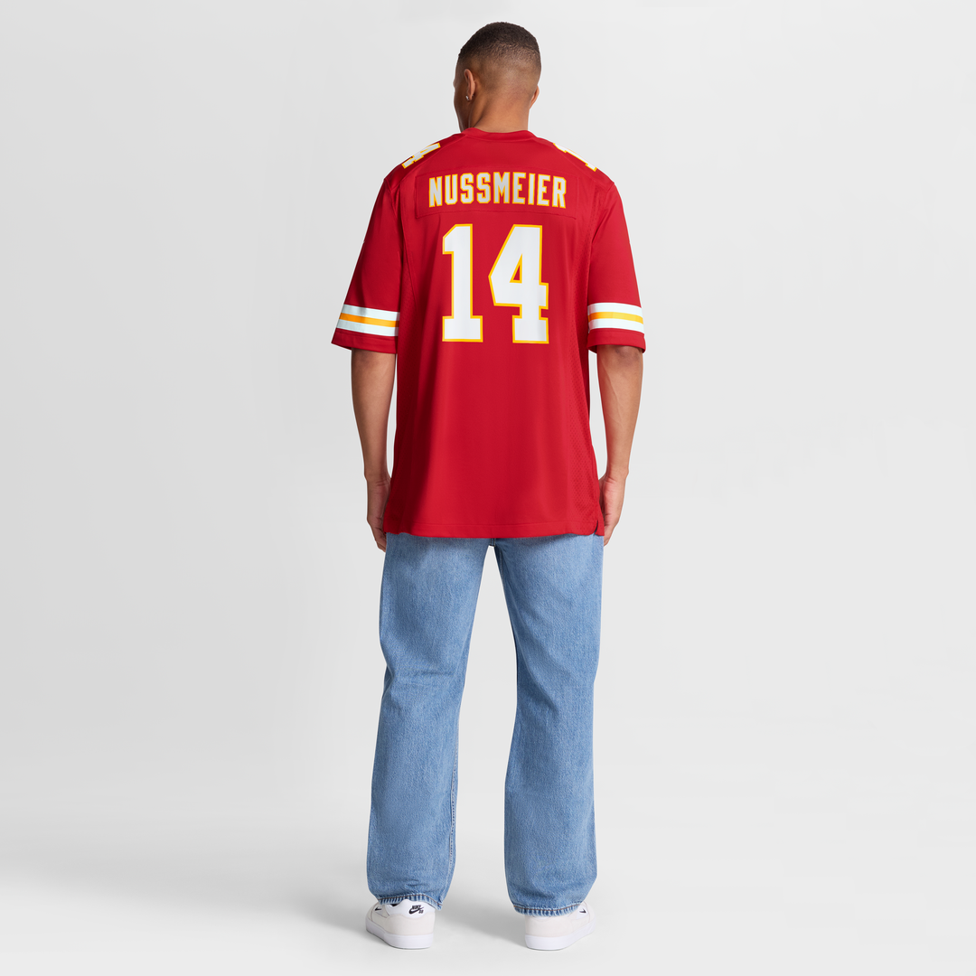 Garrett Nussmeier Kansas City Chiefs Nike Game Jersey - Red