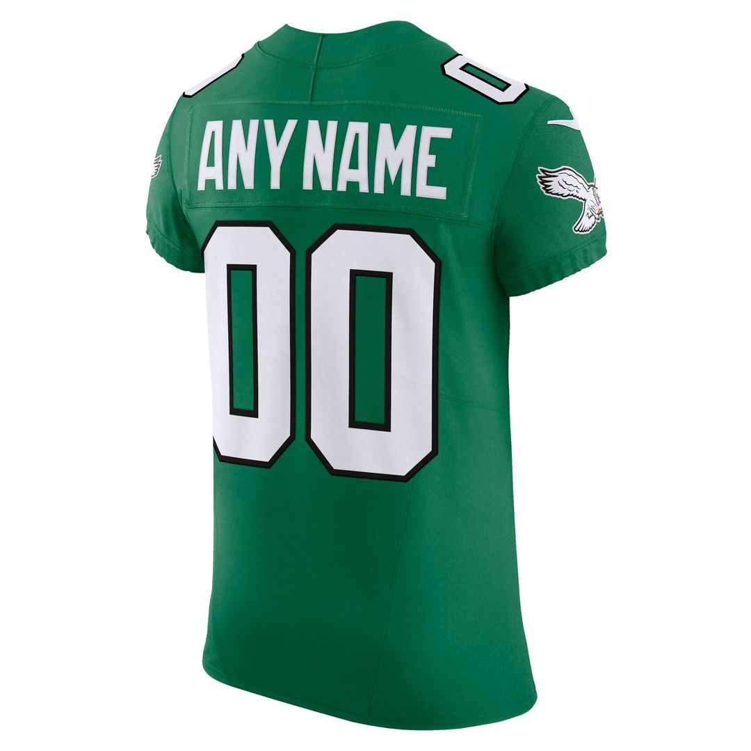 Philadelphia Eagles Nike Alternate Vapor F.U.S.E. Elite Custom Jersey -  Black